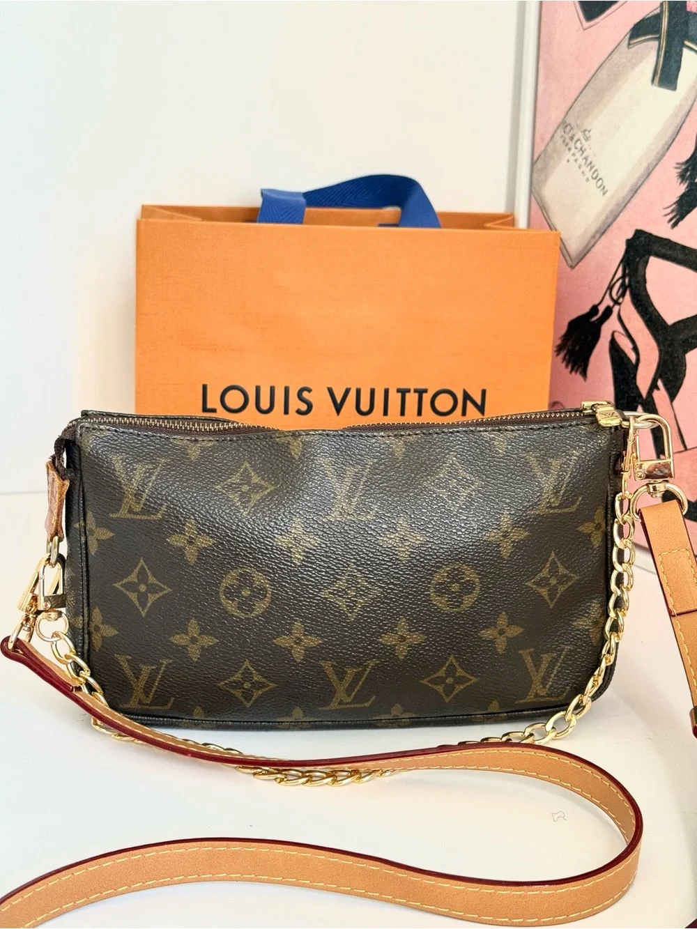 Louis Vuitton Pochette Accessories Monogram 🌟 - Picture 5 of 15